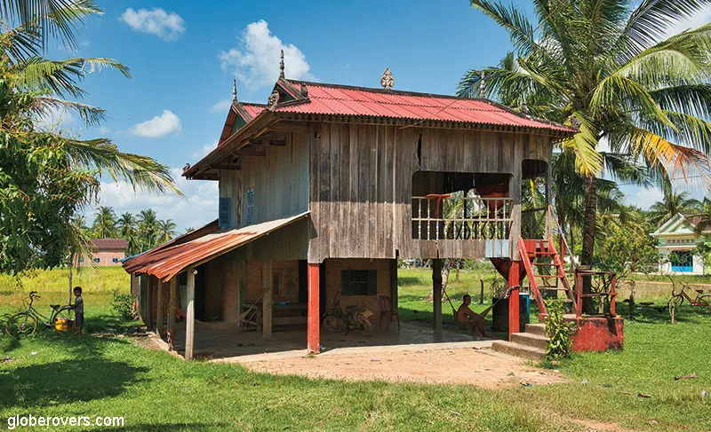 Cambodia-Kep-village-house